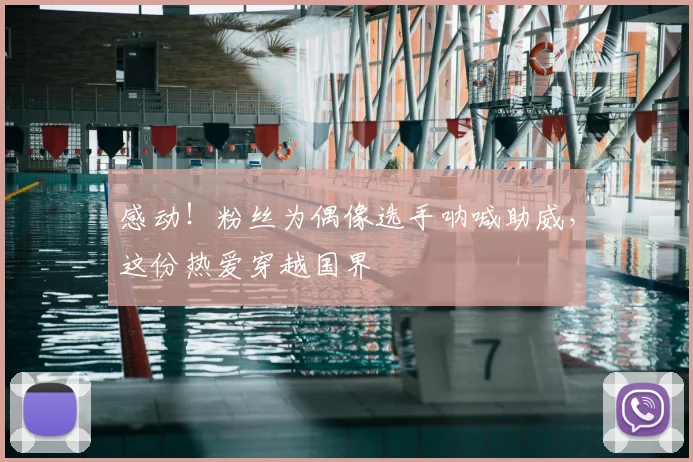 感动!粉丝为偶像选手呐喊助威,这份热爱穿越国界
